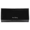 Pierre Cardin 02 LEAF-N 100 fekete női lakkbőr pénztárca 18.5 x 10 x 3 cm