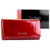 Pierre Cardin 02 LEAF-N 100 piros női lakkbőr pénztárca 18.5 x 10 x 3 cm