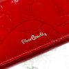 Pierre Cardin 02 LEAF-N 102 piros női lakkbőr pénztárca 18.5 x 10 x 3 cm
