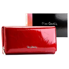   Pierre Cardin 02 LEAF-N 106 piros női bőr pénztárca 19 x 10 x 3 cm