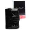 Pierre Cardin 02 LEAF-N 115 fekete női lakkbőr pénztárca 9.5 x 13 x 3.5 cm