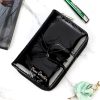 Pierre Cardin 02 LEAF-N 115 fekete női lakkbőr pénztárca 9.5 x 13 x 3.5 cm