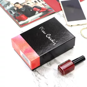   Pierre Cardin 02 LEAF-N 115 piros női bőr pénztárca 9.5 x 13 x 3.5 cm