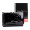 Pierre Cardin 02 LEAF-N 117 fekete női lakkbőr pénztárca 12.5 x 8 x 3.5 cm
