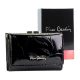 Pierre Cardin 02 LEAF-N 117 fekete női lakkbőr pénztárca 12.5 x 8 x 3.5 cm