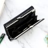 Pierre Cardin 02 LEAF-N 117 fekete női lakkbőr pénztárca 12.5 x 8 x 3.5 cm