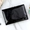 Pierre Cardin 02 LEAF-N 117 fekete női lakkbőr pénztárca 12.5 x 8 x 3.5 cm