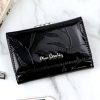 Pierre Cardin 02 LEAF-N 117 fekete női lakkbőr pénztárca 12.5 x 8 x 3.5 cm