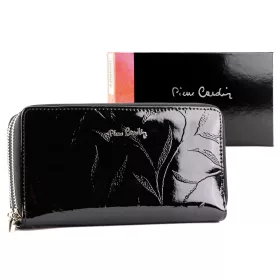   Pierre Cardin 02 LEAF-N 118 fekete női bőr pénztárca 20 x 11 x 4 cm