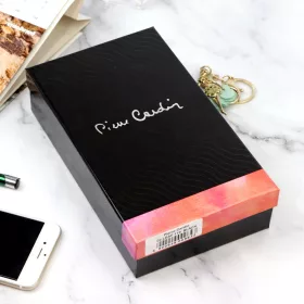   Pierre Cardin 02 LEAF-N 118 fekete női bőr pénztárca 20 x 11 x 4 cm