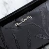Pierre Cardin 02 LEAF-N 118 fekete női lakkbőr pénztárca 20 x 11 x 4 cm