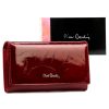 Pierre Cardin 02 LEAF-N 114 bordó női lakkbőr pénztárca 17.5 x 9.5 x 3.5 cm