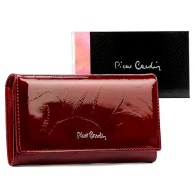   Pierre Cardin 02 LEAF-N 114 bordó női bőr pénztárca 17.5 x 9.5 x 3.5 cm