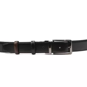   Nordee BN001 BLACK férfi fekete-barna kifordítható férfi bőr öv 130 cm