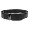 Nordee BA001 fekete autómatacsatos férfi bőr alkalmi öv 125 cm