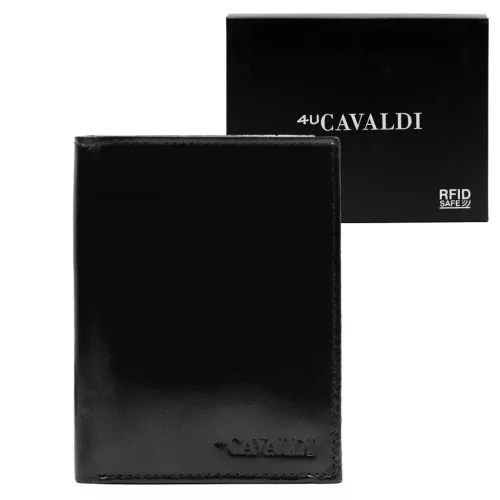 Cavaldi 0800-P-BS RFID fekete férfi pénztárca 9 x 12 x 2.5 cm