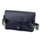 Luka 24-076 sötétkék női bőr válltáska 22 x 15 x 6 cm