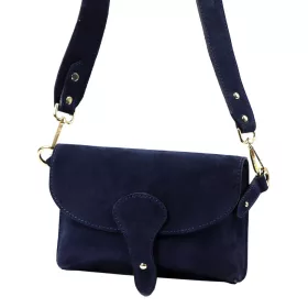   Luka 24-071 sötétkék női bőr válltáska 22.5 x 14.5 x 4.5 cm
