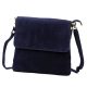 Luka 24-090 navy női velúr bőr bőr kézitáska 24 x 22 x 5 cm