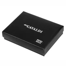   Cavaldi 0001L-P-BS RFID fekete férfi bőr pénztárca 9 x 12 x 2.5 cm