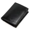 Cavaldi 0104-P-BS RFID fekete férfi bőr pénztárca 9.5 x 12.5 x 3 cm