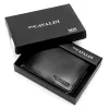 Cavaldi 0670-P-BS RFID fekete férfi bőr pénztárca 12 x 8.5 x 2.5 cm