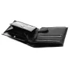 Cavaldi 0670-P-BS RFID fekete férfi bőr pénztárca 12 x 8.5 x 2.5 cm