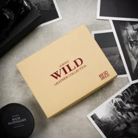 Wild N7-P-SCR fekete férfi bőr pénztárca, RFID
