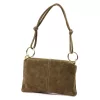 Luka 24-097 MN taupe női bőr válltáska, oldaltáska 24 x 15.5 x 4 cm