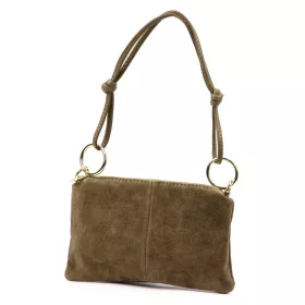   Luka 24-097 MN taupe női bőr válltáska, oldaltáska 24 x 15.5 x 4 cm