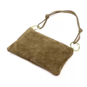   Luka 24-097 MN taupe női bőr válltáska, oldaltáska 24 x 15.5 x 4 cm