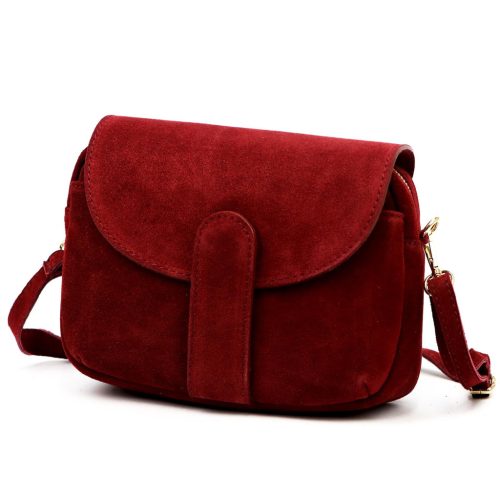 Luka 24-099 bordó női bőr válltáska 23 x 18 x 10 cm