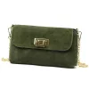 Luka 25-001 zöld női bőr válltáska 22 x 12.5 x 6 cm