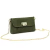 Luka 25-001 zöld női bőr válltáska 22 x 12.5 x 6 cm
