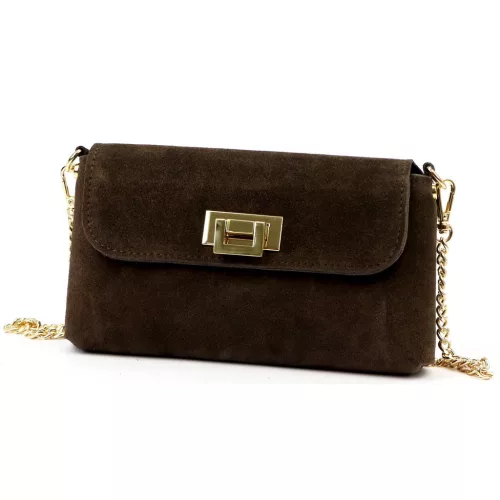 Luka 25-001 barna női bőr válltáska 22 x 12.5 x 6 cm