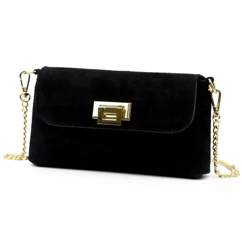 Luka 25-001 fekete női bőr válltáska 22 x 12.5 x 6 cm