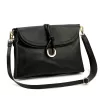 Luka 25-002 fekete női bőr válltáska 31 x 21 x 7 cm
