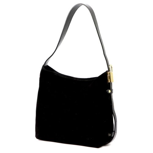 Luka 25-003 fekete női bőr válltáska 26 x 25 x 14 cm