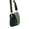 Luka 25-004 zöld női bőr válltáska 27 x 16 x 9 cm