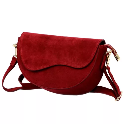 Luka 25-004 bordó női bőr válltáska 27 x 16 x 9 cm