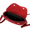 Luka 25-004 bordó női bőr válltáska 27 x 16 x 9 cm