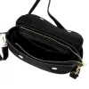 Luka 25-004 fekete női bőr válltáska 27 x 16 x 9 cm