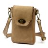 VS 045 drapp női bőr válltáska, mobiltartó 15 x 19.5 x 5 cm