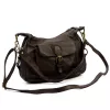 VS 046 sötétbarna női bőr válltáska 32 x 22 x 15 cm
