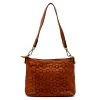 VS 047 konyakbarna női bőr vállitáska 30 x 21 x 12 cm