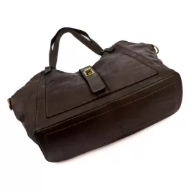 VS 048 barna női bőr válltáska 45 x 26 x 14 cm