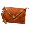 VS 050 konyak női bőr kézitáska, válltáska 28 x 19 x 6 cm