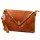 VS 050 konyak női bőr kézitáska, válltáska 28 x 19 x 6 cm