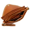 VS 050 konyak női bőr kézitáska, válltáska 28 x 19 x 6 cm