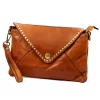VS 050 konyak női bőr kézitáska, válltáska 28 x 19 x 6 cm